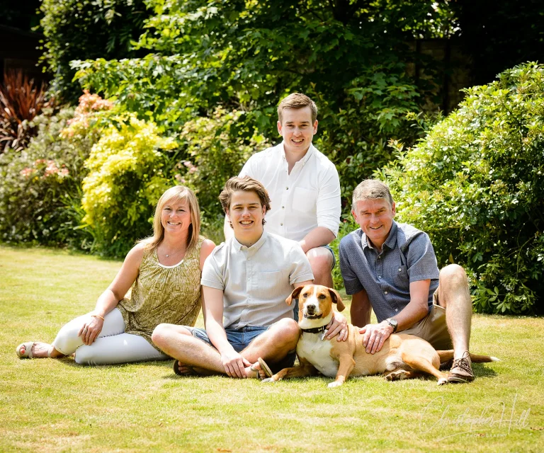 outdoor family portrait