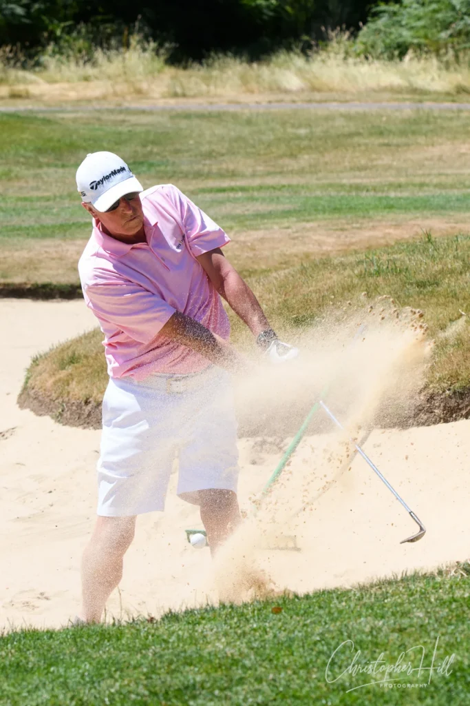 golf day bunker shot