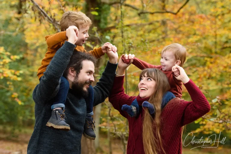 autumn family portrait